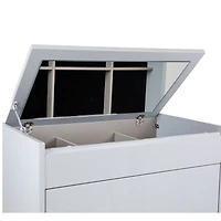 Gilly Grey Glossy Finish Bedroom Chest