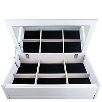 Gilly Grey Glossy Finish Bedroom Chest