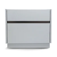 Gilly Grey Glossy Finish Night Stand