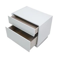 Gilly Grey Glossy Finish Night Stand