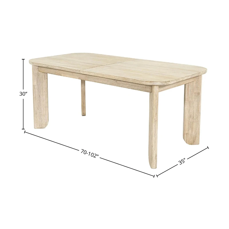 Wesden Extension Dining Table (70"/102")