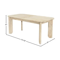 Wesden Extension Dining Table (70"/102")
