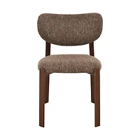 Kofi Upholstered Dining Chair with Walnut Finish Legs
