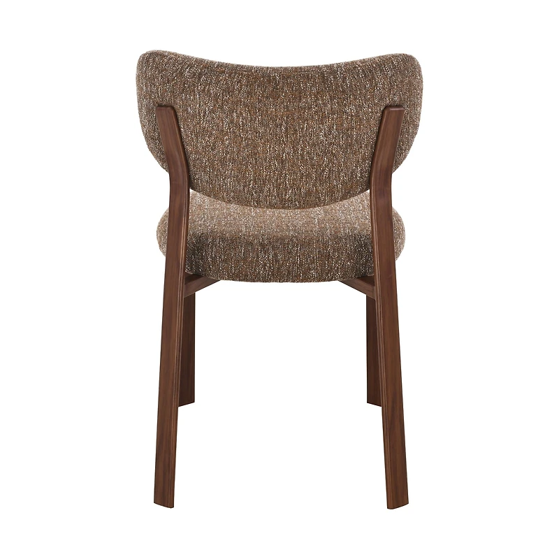 Kofi Upholstered Dining Chair with Walnut Finish Legs