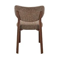 Kofi Upholstered Dining Chair with Walnut Finish Legs