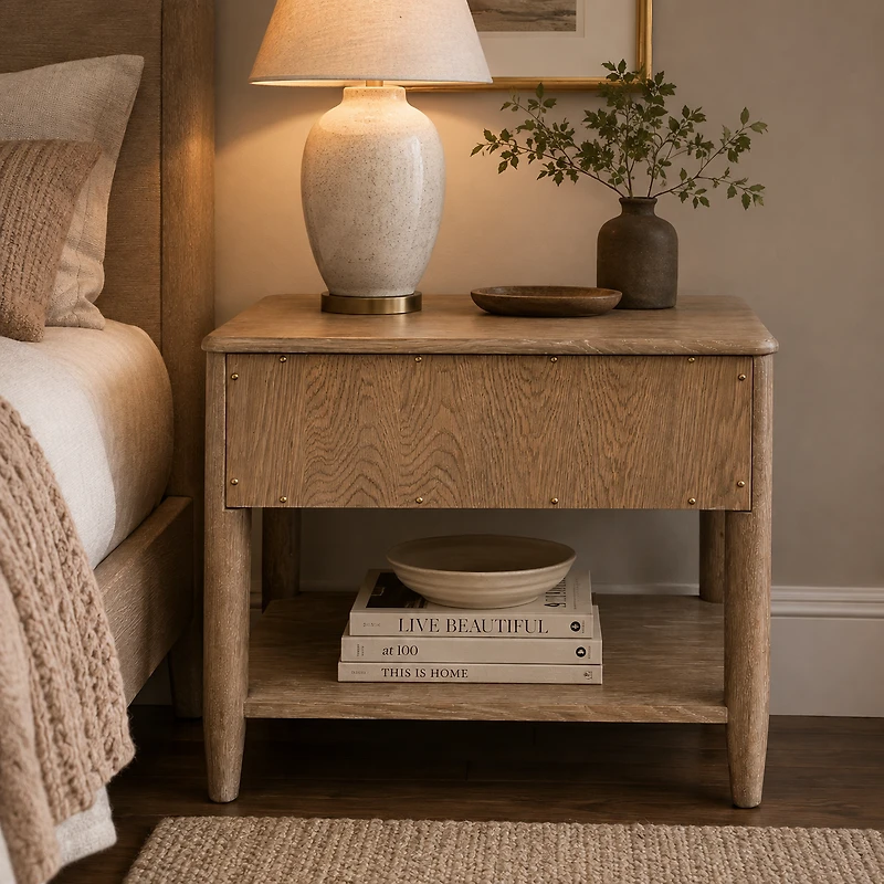 Helora Nightstand - Sand