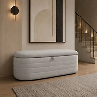 Illyra Storage Bench - Platinum