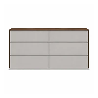 Irina Two Tone 6 Drawers Dresser