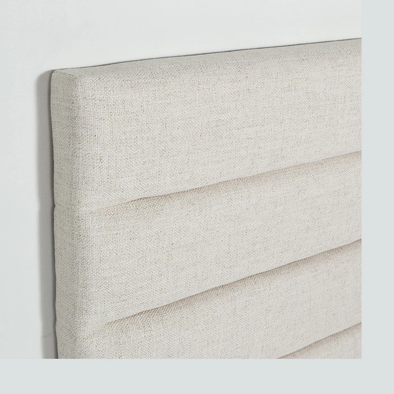 Justin Double Storage Bed Tall - Cream