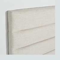 Justin Double Storage Bed Tall - Cream