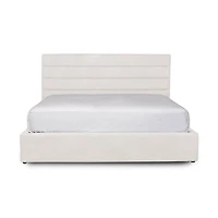 Justin Double Storage Bed Tall - Cream