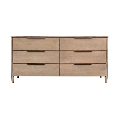 Helora 6 Drawer Dresser - Sand