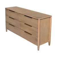 Helora 6 Drawer Dresser - Sand