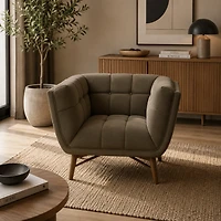 Kitsilano Accent Chair - Velvet Dark Grey