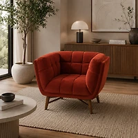 Kitsilano Accent Chair - Velvet Rust