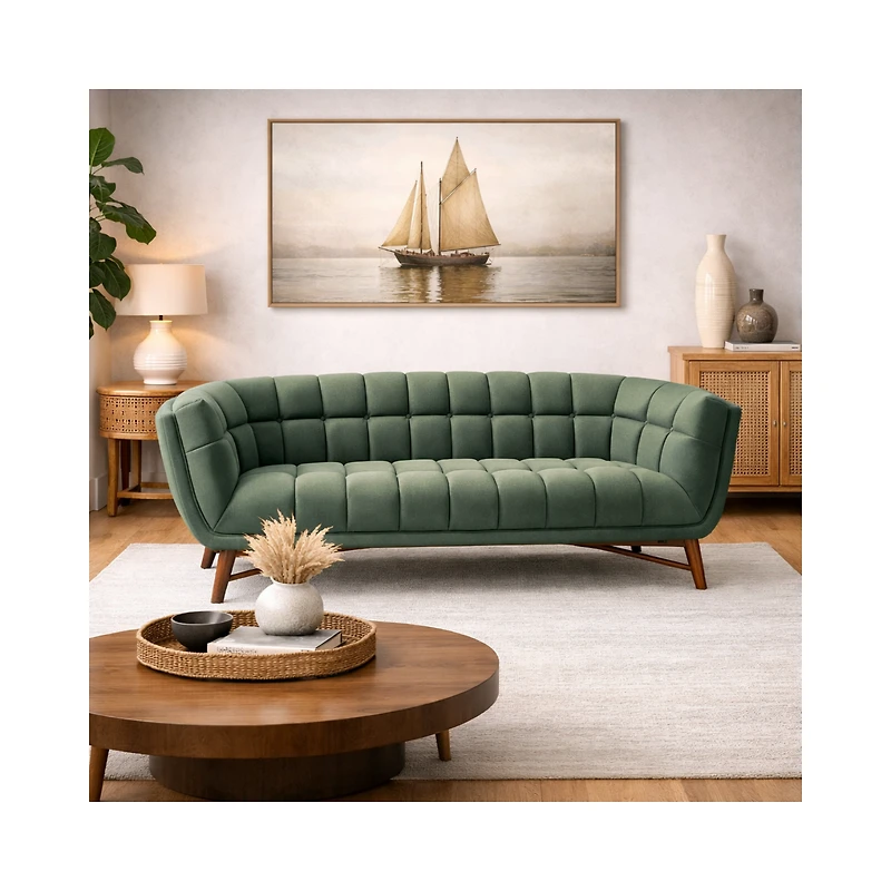Kitsilano Sofa - Premium Velvet Green