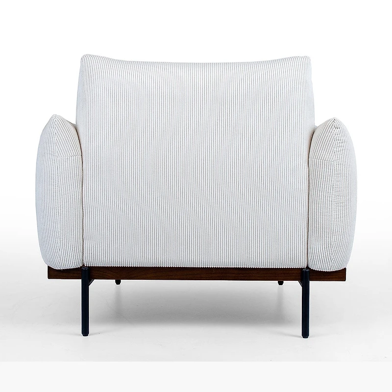 Meela Accent Chair - White