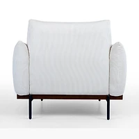 Meela Accent Chair - White