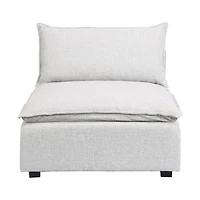 Marliss Armless Chair - Vinci Ice