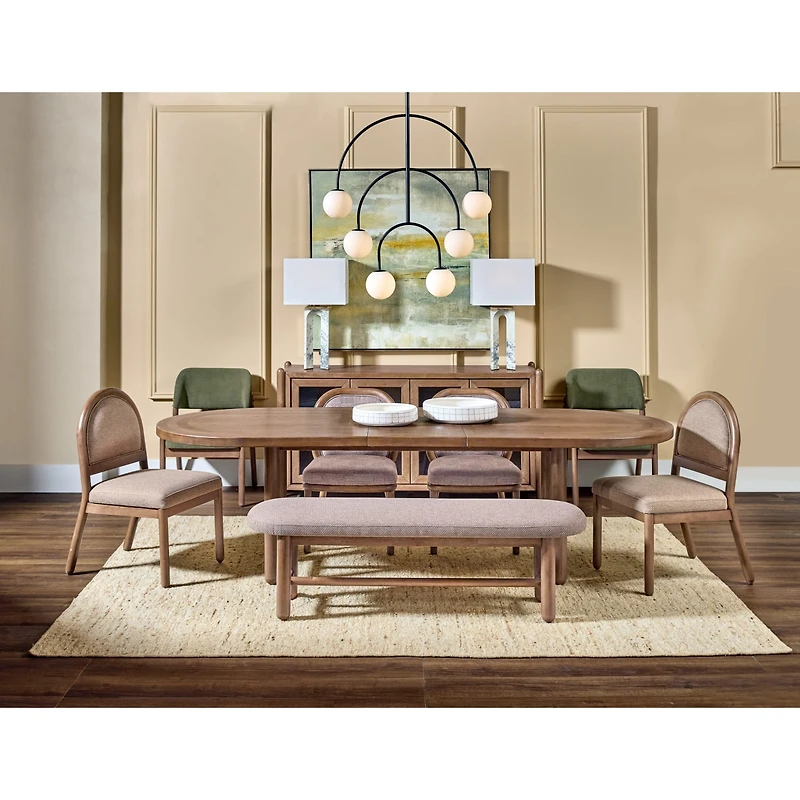 Astor Oval Extendable Dining Table – Claystone Finish