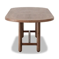 Astor Oval Extendable Dining Table – Claystone Finish