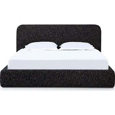 Elora Upholstered Platform Bed – Soft Chenille Fabric