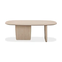 Liv Oval Dining Table – White Sand