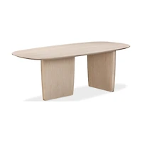 Liv Oval Dining Table – White Sand
