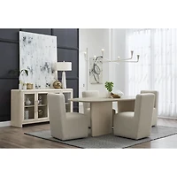 Liv Oval Dining Table – White Sand