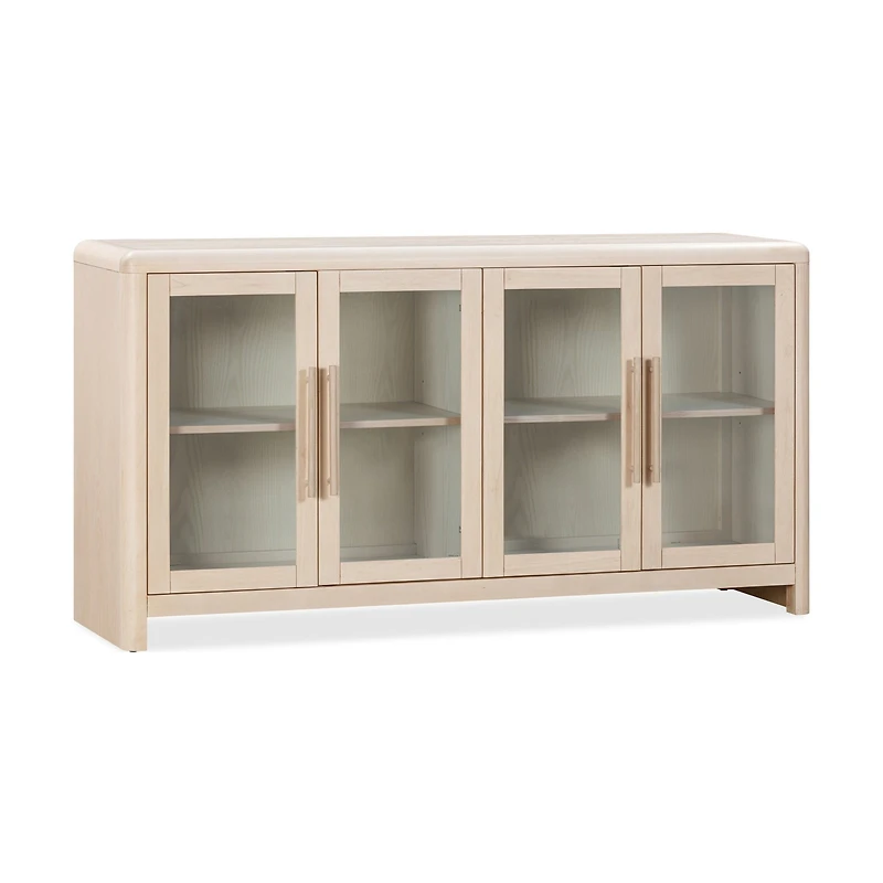 Liv Glass Door Sideboard – White Sand