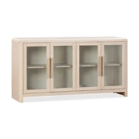 Liv Glass Door Sideboard – White Sand