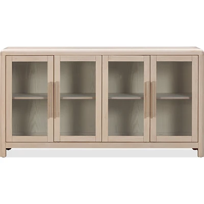 Liv Glass Door Sideboard – White Sand