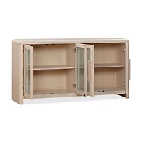 Liv Glass Door Sideboard – White Sand