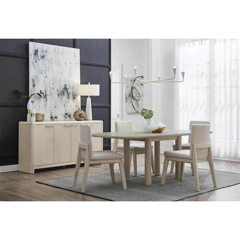 Liv Upholstered Dining Chair – White Sand