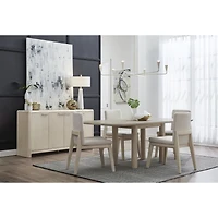 Liv Upholstered Dining Chair – White Sand