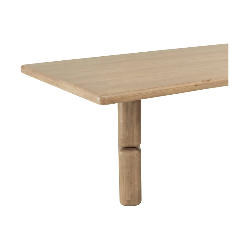 Nia Rectangular Acacia Wood Dining Table – Lioness Finish