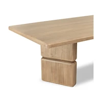 Nia Rectangular Acacia Wood Dining Table – Lioness Finish