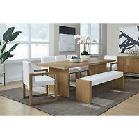 One Live Edge Dining Table – White Oak