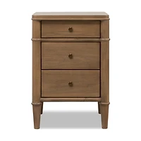 Whitmore 3-Drawer Nightstand with Charging Station – Claystone
