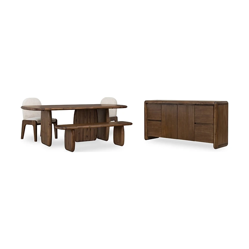 Xolani Acacia Wood Bench - Impala