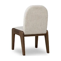 Xolani Chenille Upholstered Dining Chair in Chinchilla and Impala