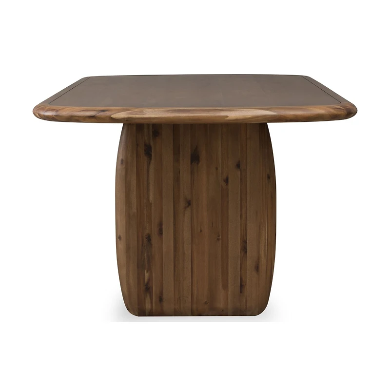Xolani Rectangular Acacia Wood Pedestal Dining Table – Impala