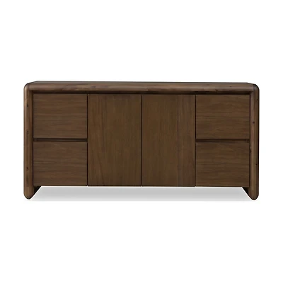 Xolani 2-Door 4-Drawer Acacia Wood Sideboard – Impala Finish