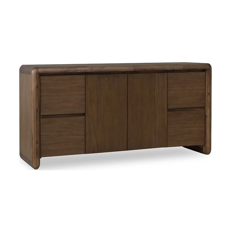Xolani 2-Door 4-Drawer Acacia Wood Sideboard – Impala Finish
