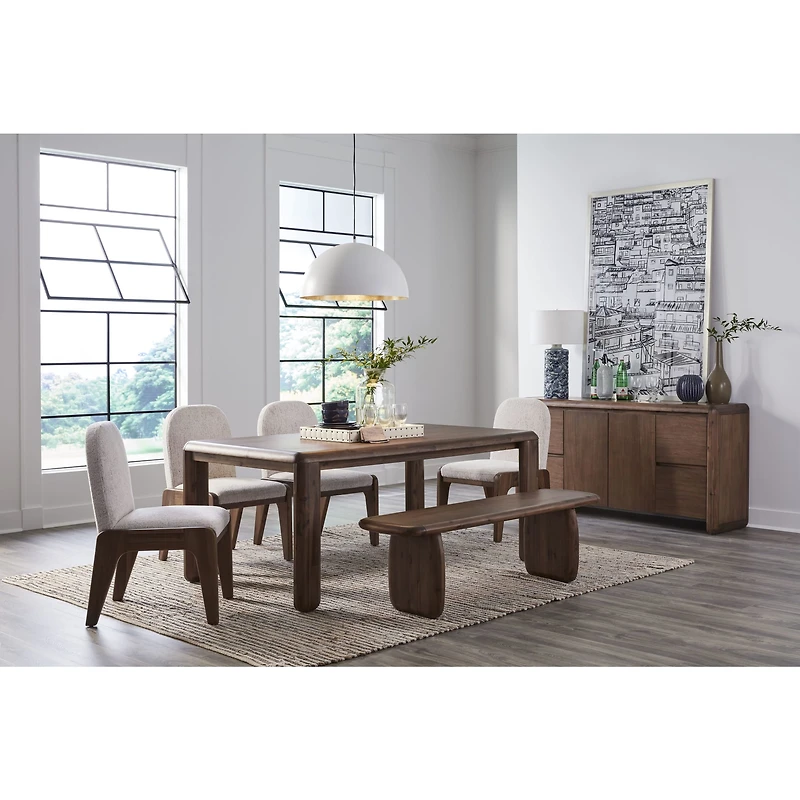 Xolani 2-Door 4-Drawer Acacia Wood Sideboard – Impala Finish