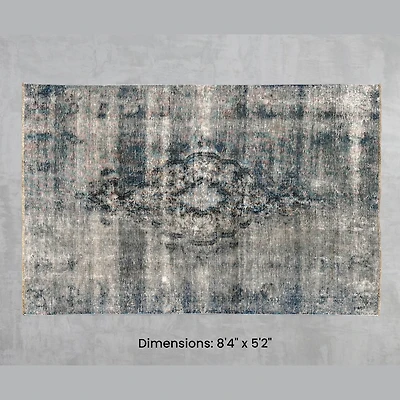 Namaste Rug - Light Blue 8'4" x 5'2"