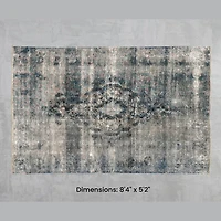 Namaste Rug - Light Blue 8'4" x 5'2"