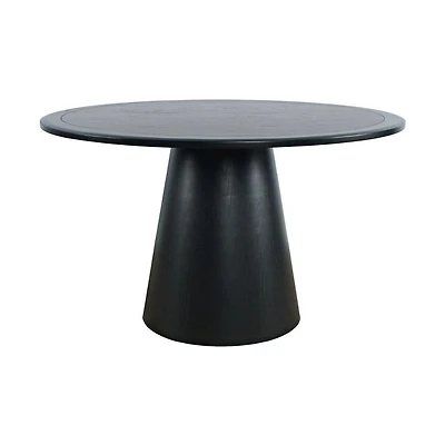 Nash 50" Round Dining Table Black