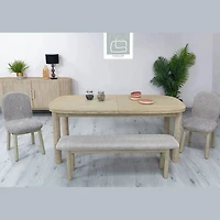 Delora Bench Oatmeal