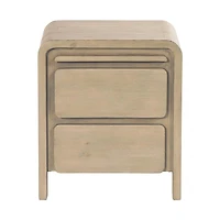 Fremont 2 Drawer Nightstand - Scrubbed Teak